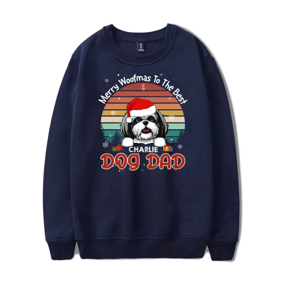Merry Woofmas To The Best Mom & Dad - Personalized Unisex Sweatshirt, T-shirt, Hoodie T12