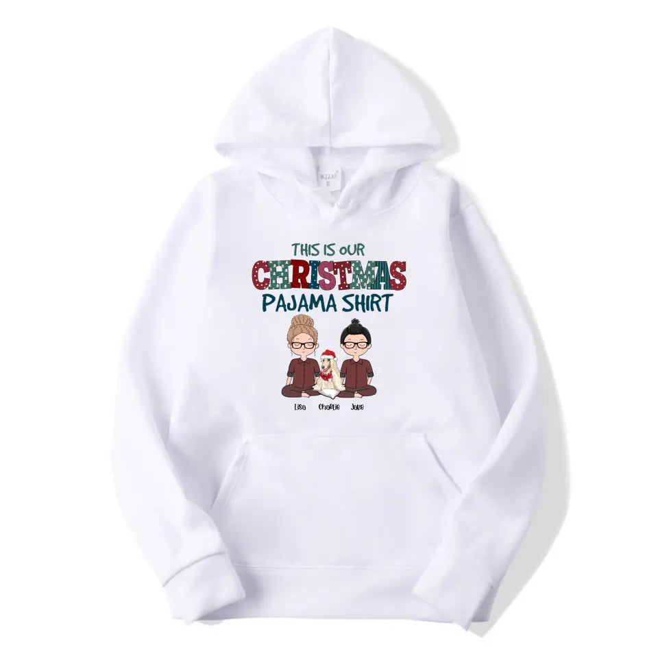 Christmas Pajama Shirt Couple - Personalized Custom Unisex T-Shirt T-F140