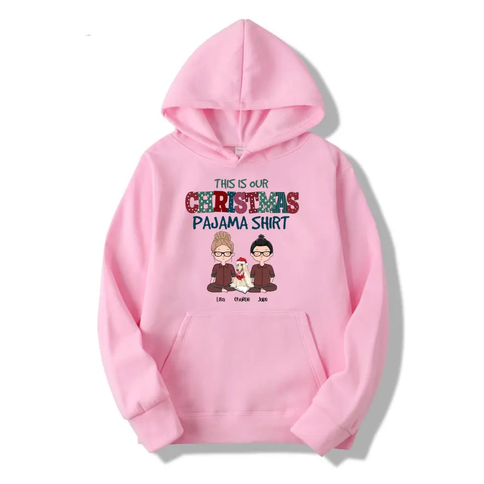 Christmas Pajama Shirt Couple - Personalized Custom Unisex T-Shirt T-F140