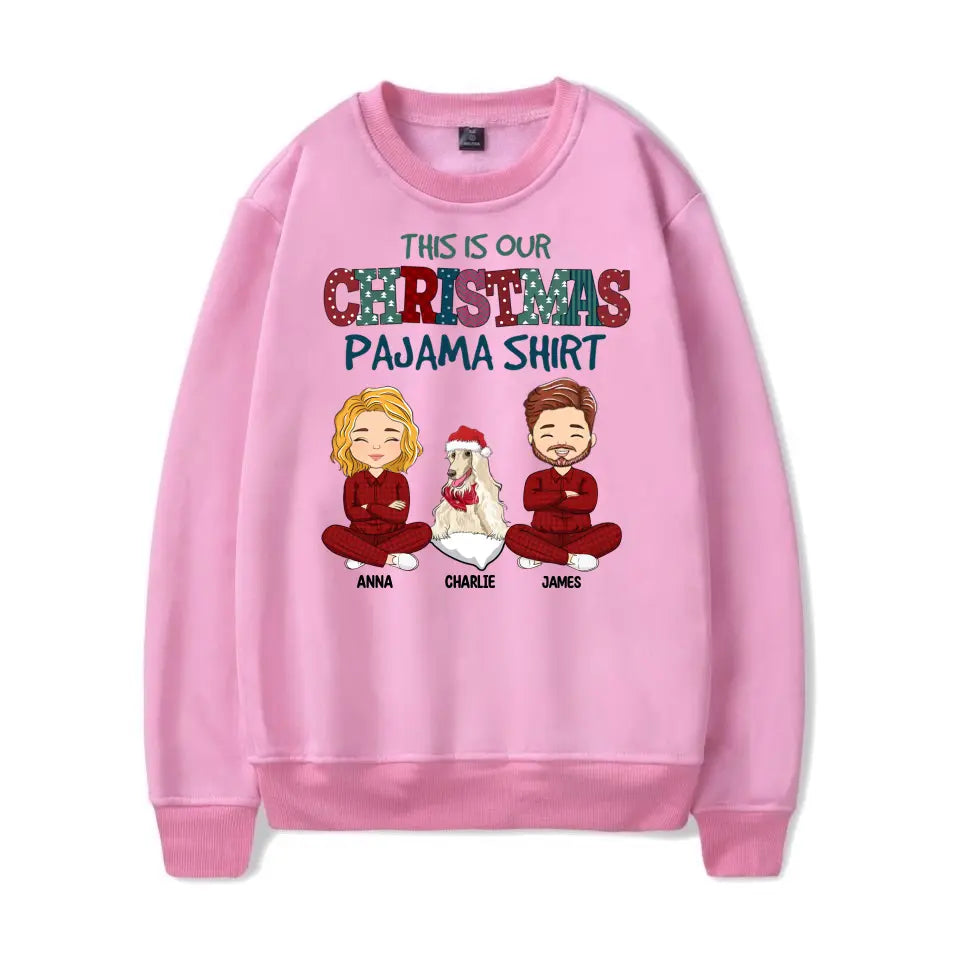 Christmas Pajama Couple - Personalized Custom Unisex T-Shirt, Sweatshirt, Hoodie T-F162