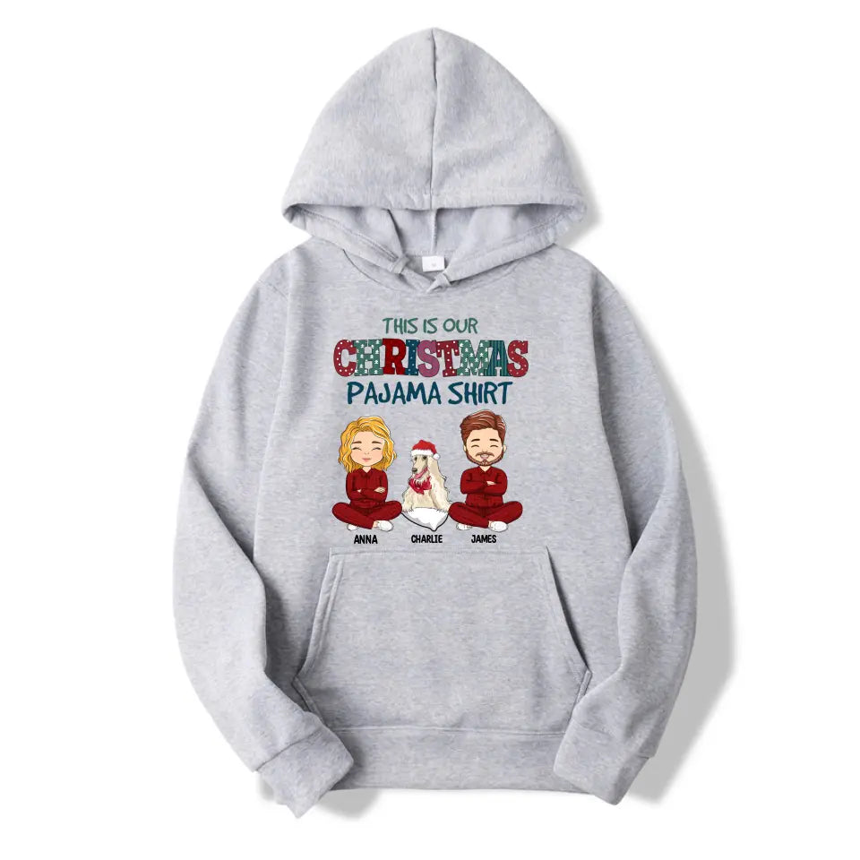 Christmas Pajama Couple - Personalized Custom Unisex T-Shirt, Sweatshirt, Hoodie T-F162