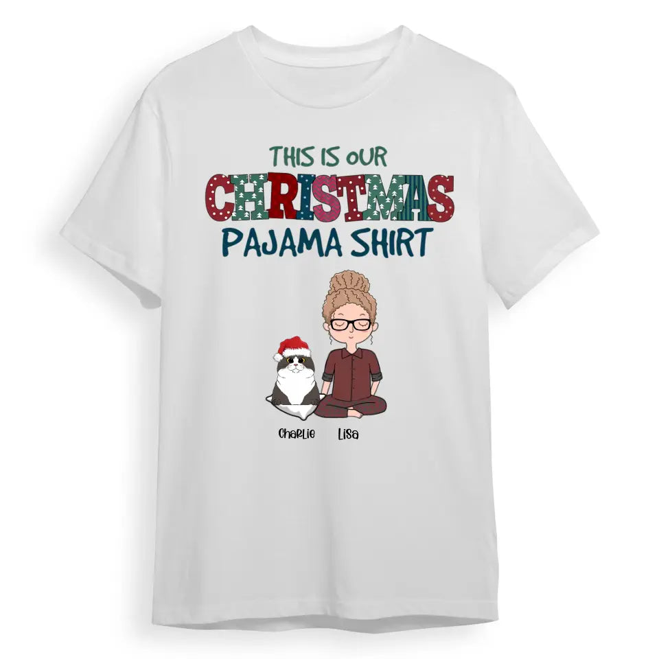 Pet Christmas Pajama Shirt, Sweatshirt, Hoodie - Personalized Custom Unisex T-Shirt, Sweatshirt, Hoodie T-F142