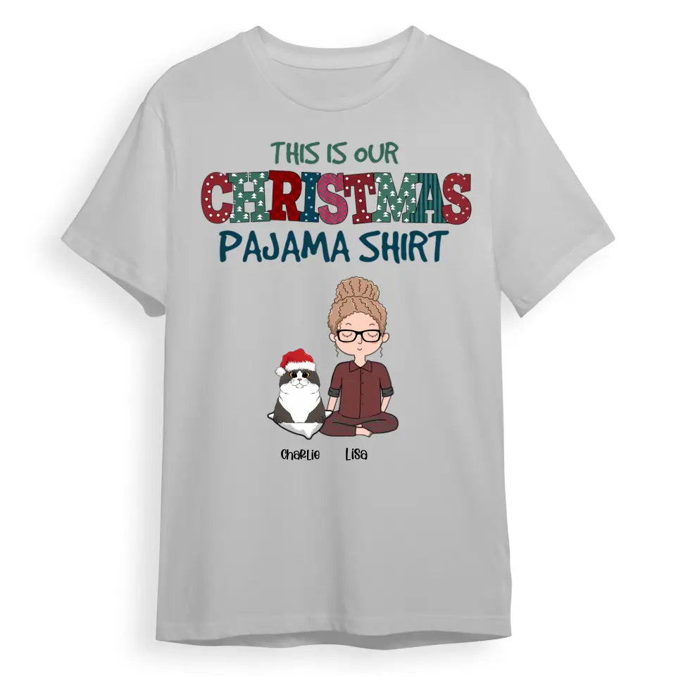 Pet Christmas Pajama Shirt, Sweatshirt, Hoodie - Personalized Custom Unisex T-Shirt, Sweatshirt, Hoodie T-F142