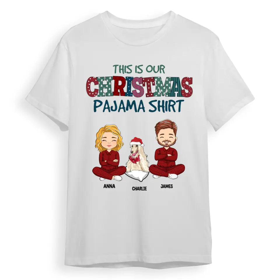 Christmas Pajama Couple - Personalized Custom Unisex T-Shirt, Sweatshirt, Hoodie T-F162