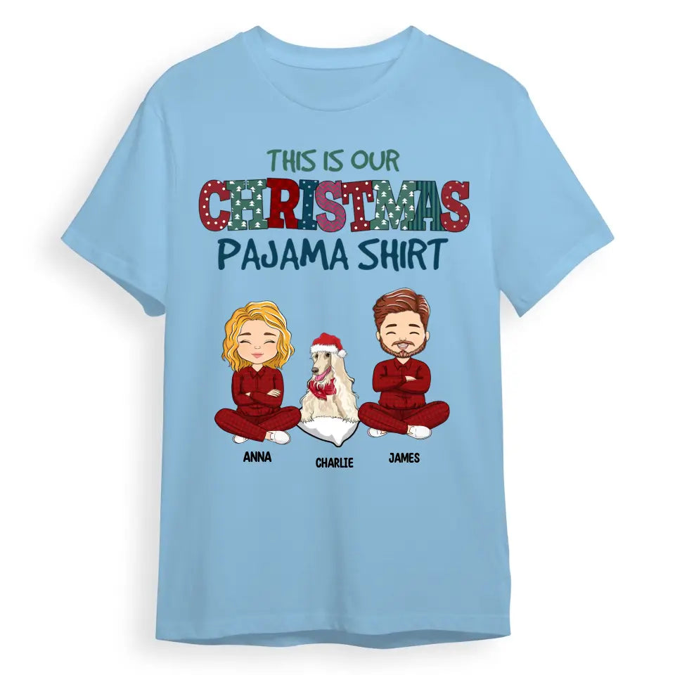 Christmas Pajama Couple - Personalized Custom Unisex T-Shirt, Sweatshirt, Hoodie T-F162