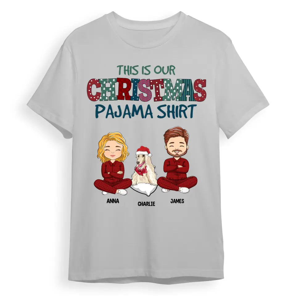 Christmas Pajama Couple - Personalized Custom Unisex T-Shirt, Sweatshirt, Hoodie T-F162