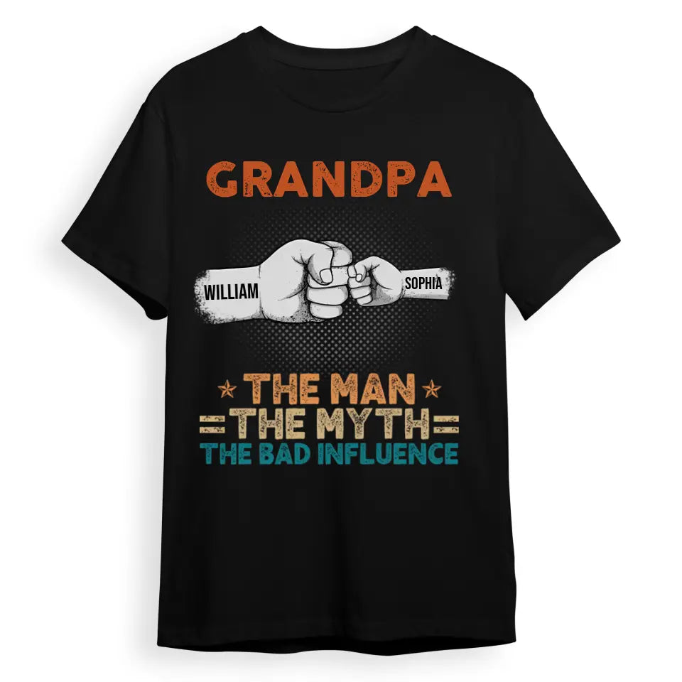 The Best Dads Get Promoted To Grandpa - Family Personalized Custom Unisex T-shirt, Hoodie, Sweatshirt - Father's Day, Birthday Gift For Grandpa T-F215