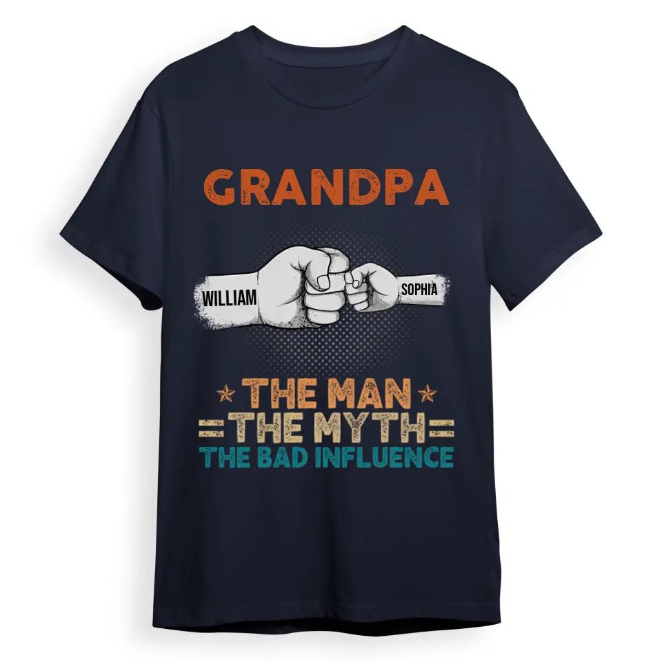 The Best Dads Get Promoted To Grandpa - Family Personalized Custom Unisex T-shirt, Hoodie, Sweatshirt - Father's Day, Birthday Gift For Grandpa T-F215