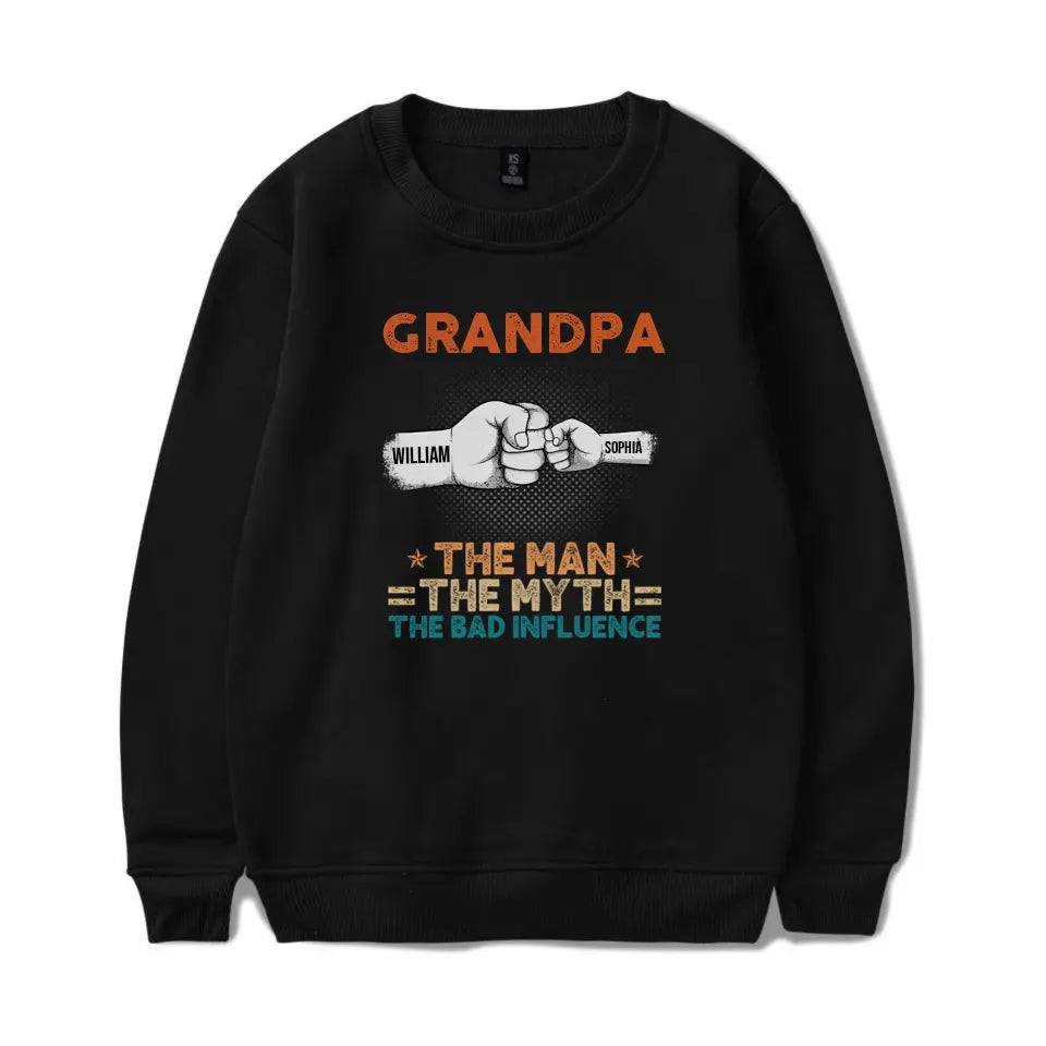 The Best Dads Get Promoted To Grandpa - Family Personalized Custom Unisex T-shirt, Hoodie, Sweatshirt - Father's Day, Birthday Gift For Grandpa T-F215