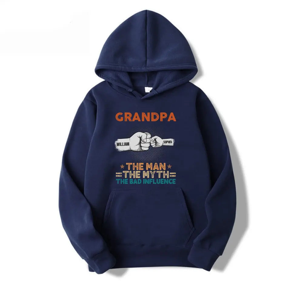 The Best Dads Get Promoted To Grandpa - Family Personalized Custom Unisex T-shirt, Hoodie, Sweatshirt - Father's Day, Birthday Gift For Grandpa T-F215