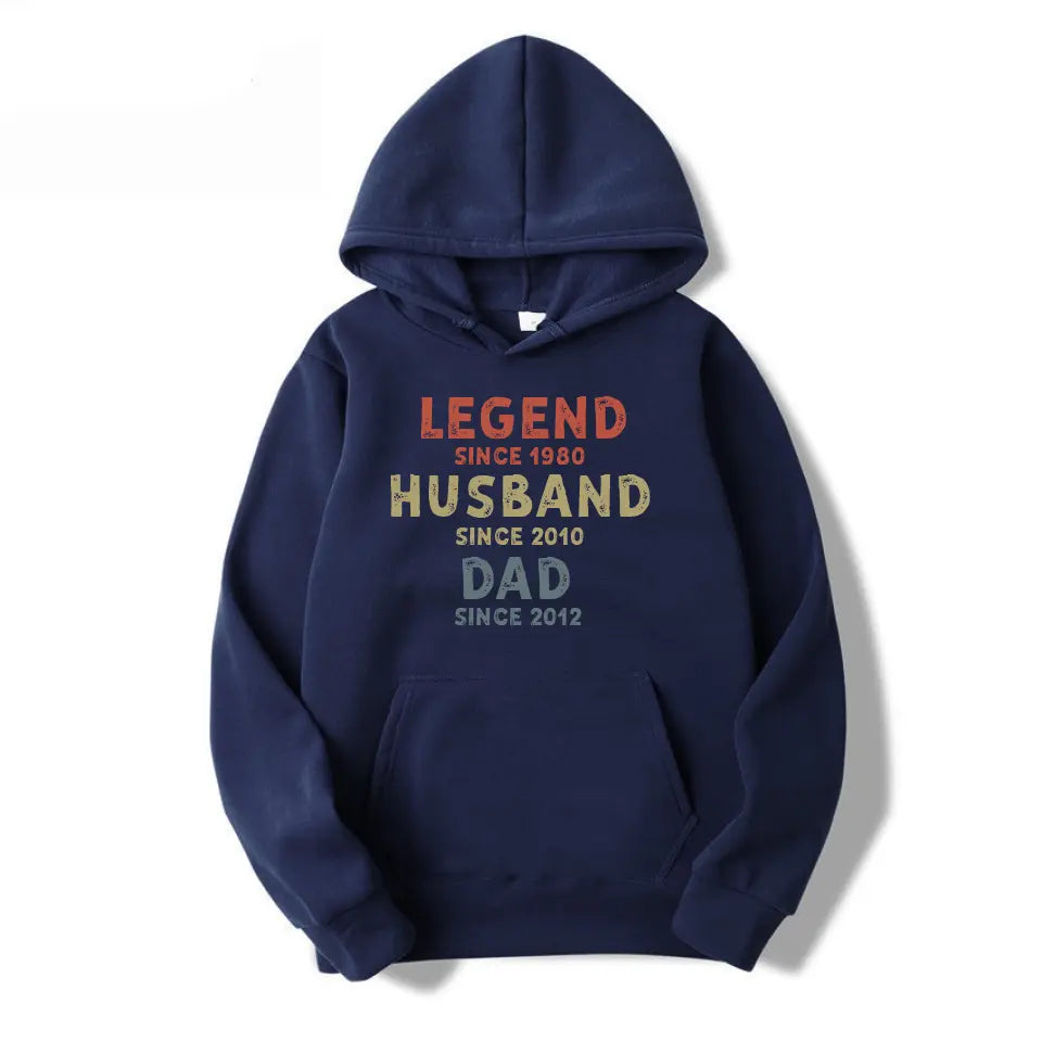 Legend Husband Dad Grandpa - Family Personalized Custom Unisex T-shirt, Hoodie, Sweatshirt - Father's Day, Birthday Gift For Dad, Grandpa T-F208