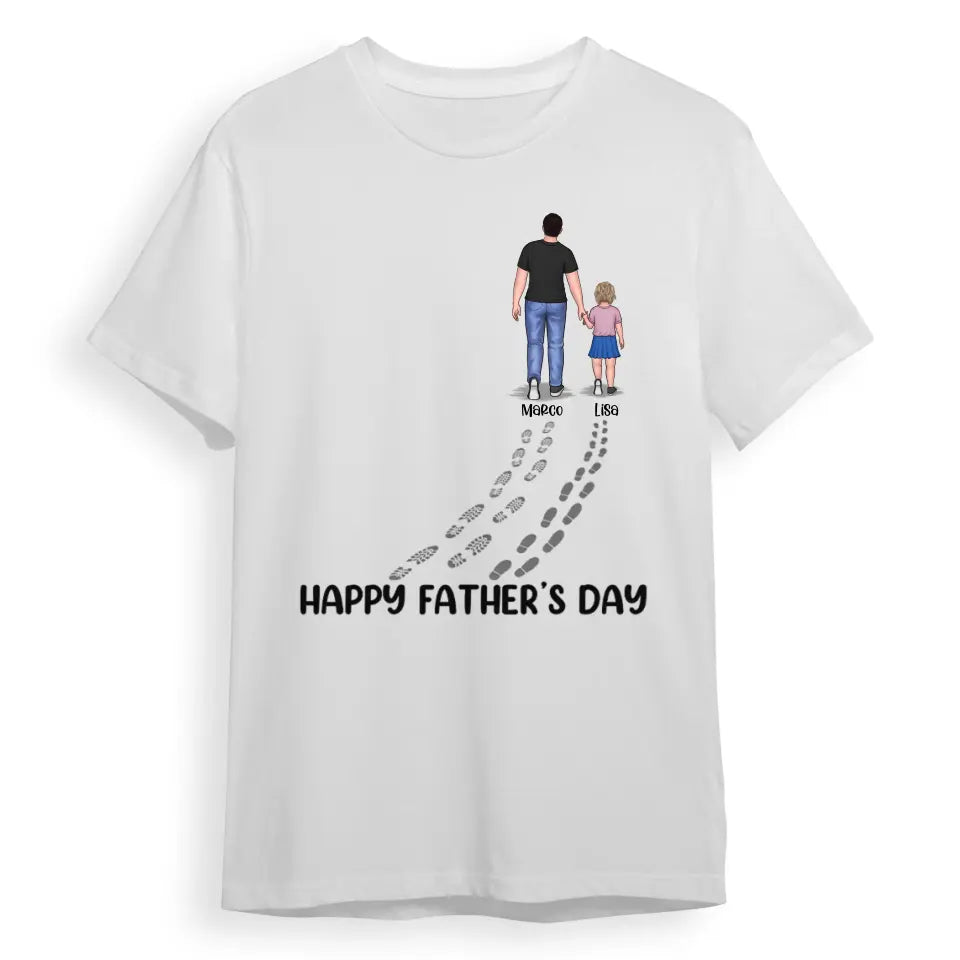 Happy Father's Day Best Dad Ever - Family Personalized Custom Unisex T-shirt, Hoodie, Sweatshirt - Father's Day, Birthday Gift For Dad T-F210