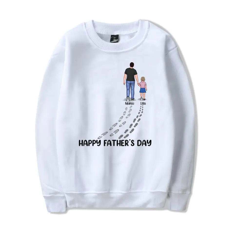 Happy Father's Day Best Dad Ever - Family Personalized Custom Unisex T-shirt, Hoodie, Sweatshirt - Father's Day, Birthday Gift For Dad T-F210