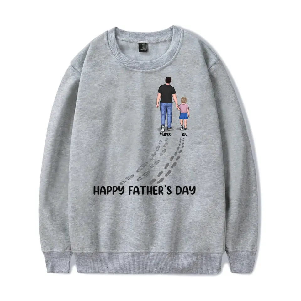 Happy Father's Day Best Dad Ever - Family Personalized Custom Unisex T-shirt, Hoodie, Sweatshirt - Father's Day, Birthday Gift For Dad T-F210