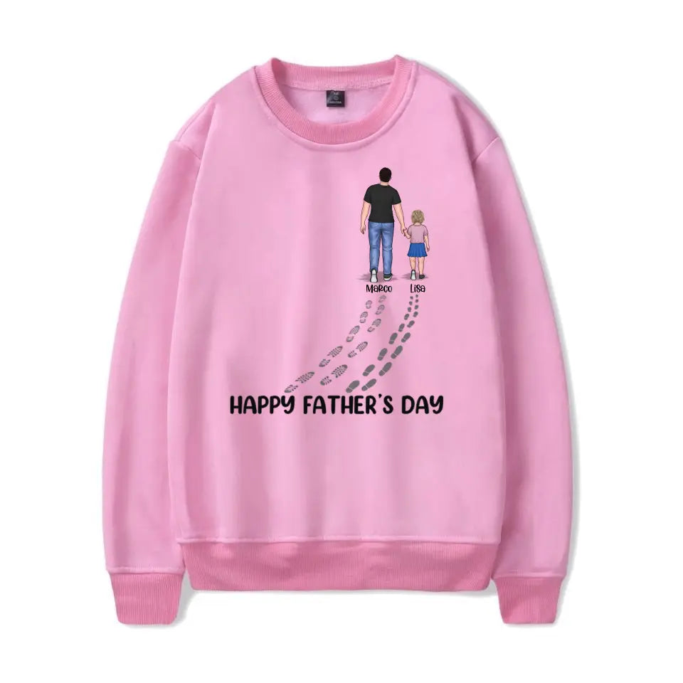 Happy Father's Day Best Dad Ever - Family Personalized Custom Unisex T-shirt, Hoodie, Sweatshirt - Father's Day, Birthday Gift For Dad T-F210