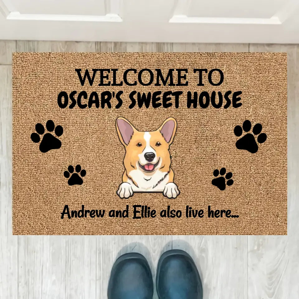 Joyousandfolksy™ Purrfect Joy Personalized Pet Doormat