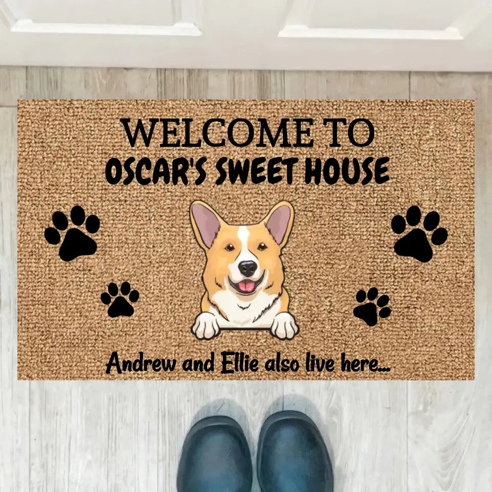 Joyousandfolksy™ Purrfect Joy Personalized Pet Doormat