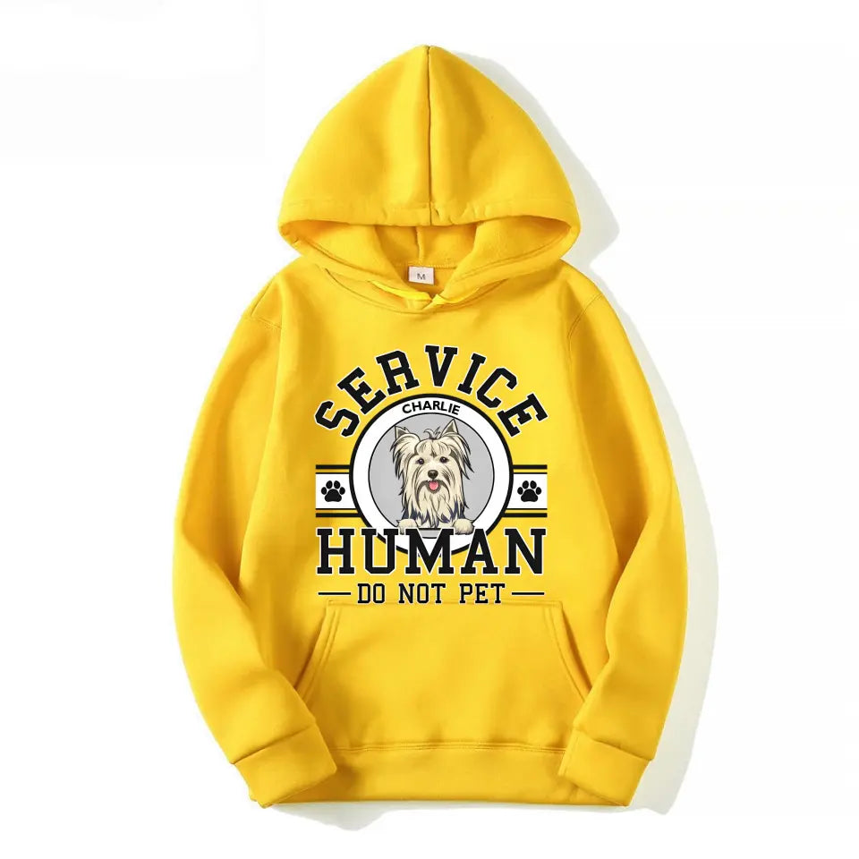 Dog Service Human Logo - Personalized Custom Unisex T-Shirt, Sweatshirt, Hoodie PL10.2