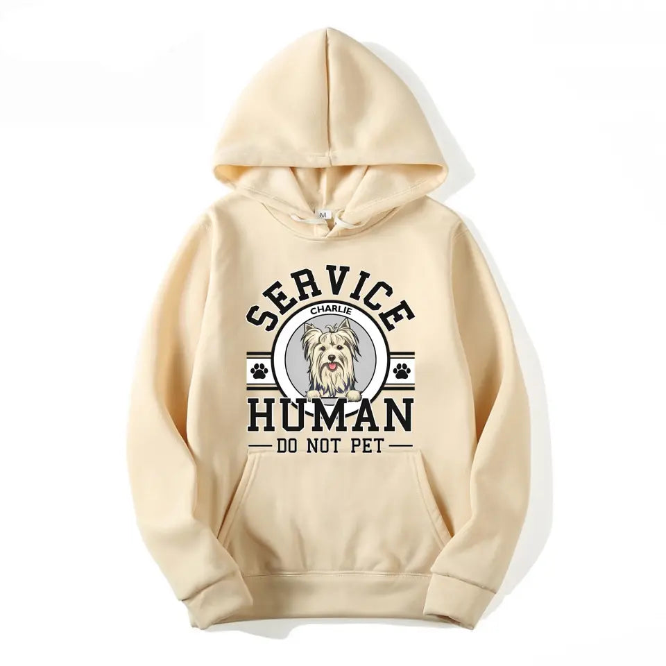 Dog Service Human Logo - Personalized Custom Unisex T-Shirt, Sweatshirt, Hoodie PL10.2