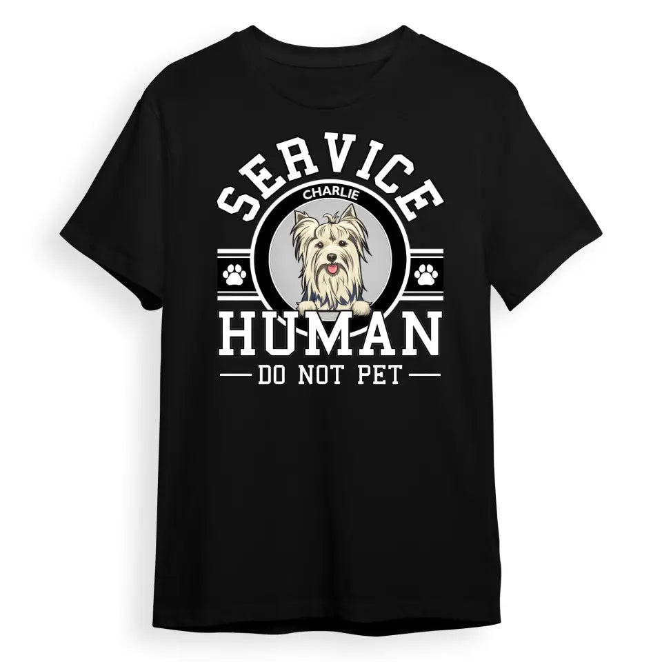 Dog Service Human Logo - Personalized Custom Unisex T-Shirt, Sweatshirt, Hoodie PL10.1