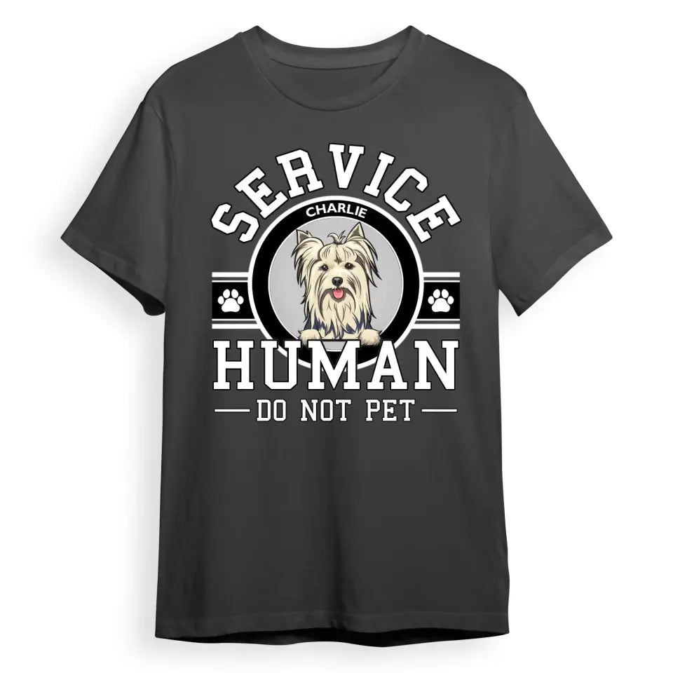 Dog Service Human Logo - Personalized Custom Unisex T-Shirt, Sweatshirt, Hoodie PL10.1