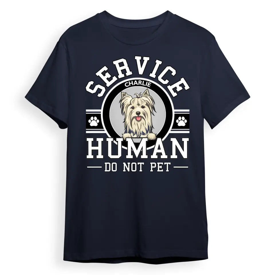 Dog Service Human Logo - Personalized Custom Unisex T-Shirt, Sweatshirt, Hoodie PL10.1