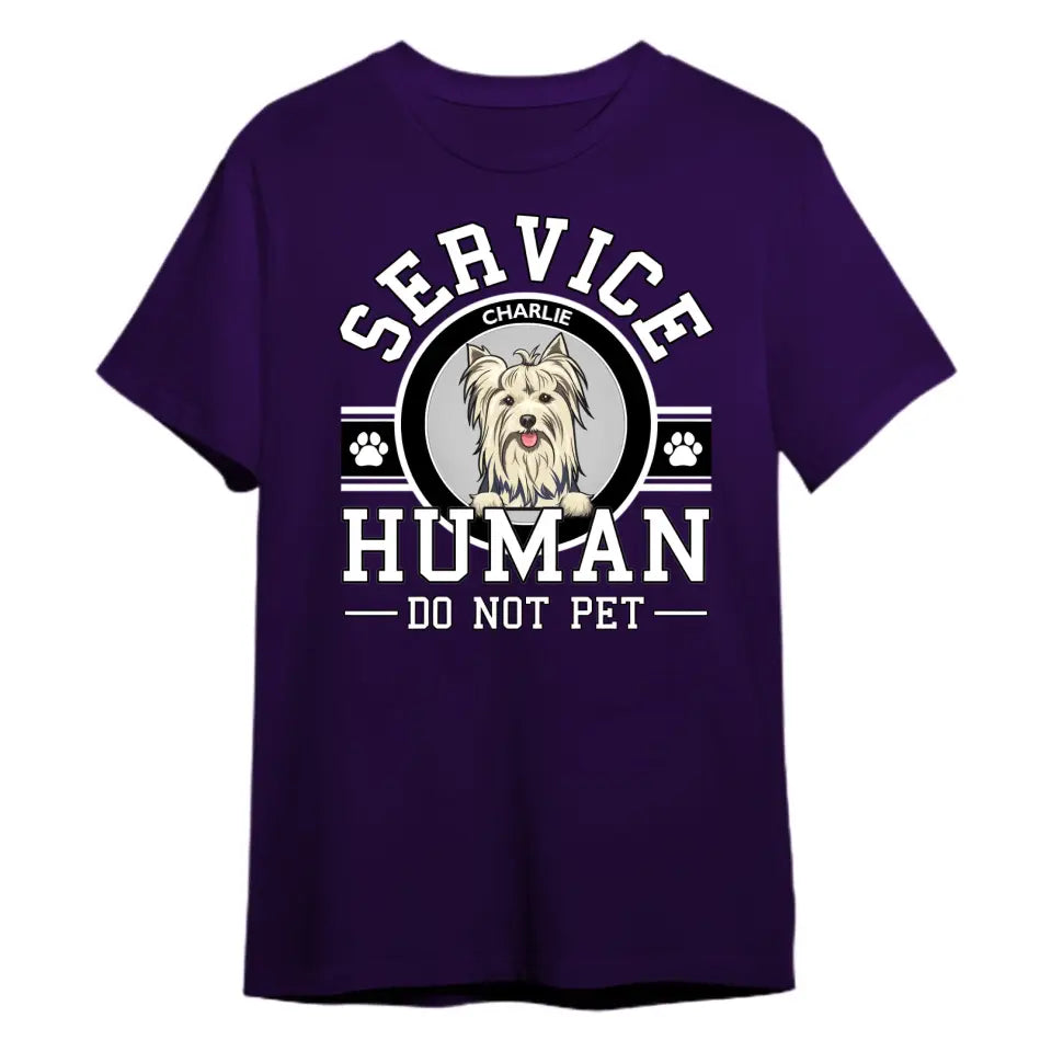 Dog Service Human Logo - Personalized Custom Unisex T-Shirt, Sweatshirt, Hoodie PL10.1