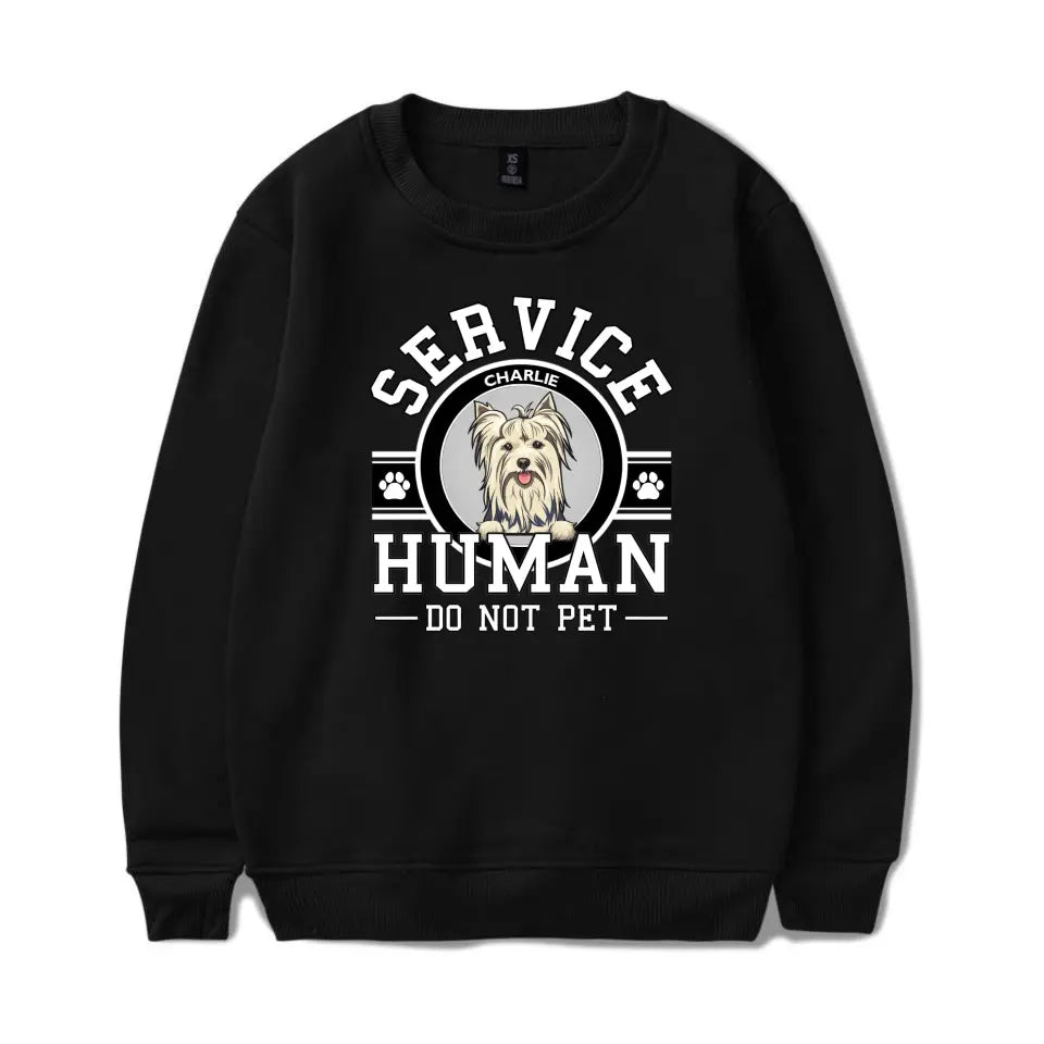 Dog Service Human Logo - Personalized Custom Unisex T-Shirt, Sweatshirt, Hoodie PL10.1