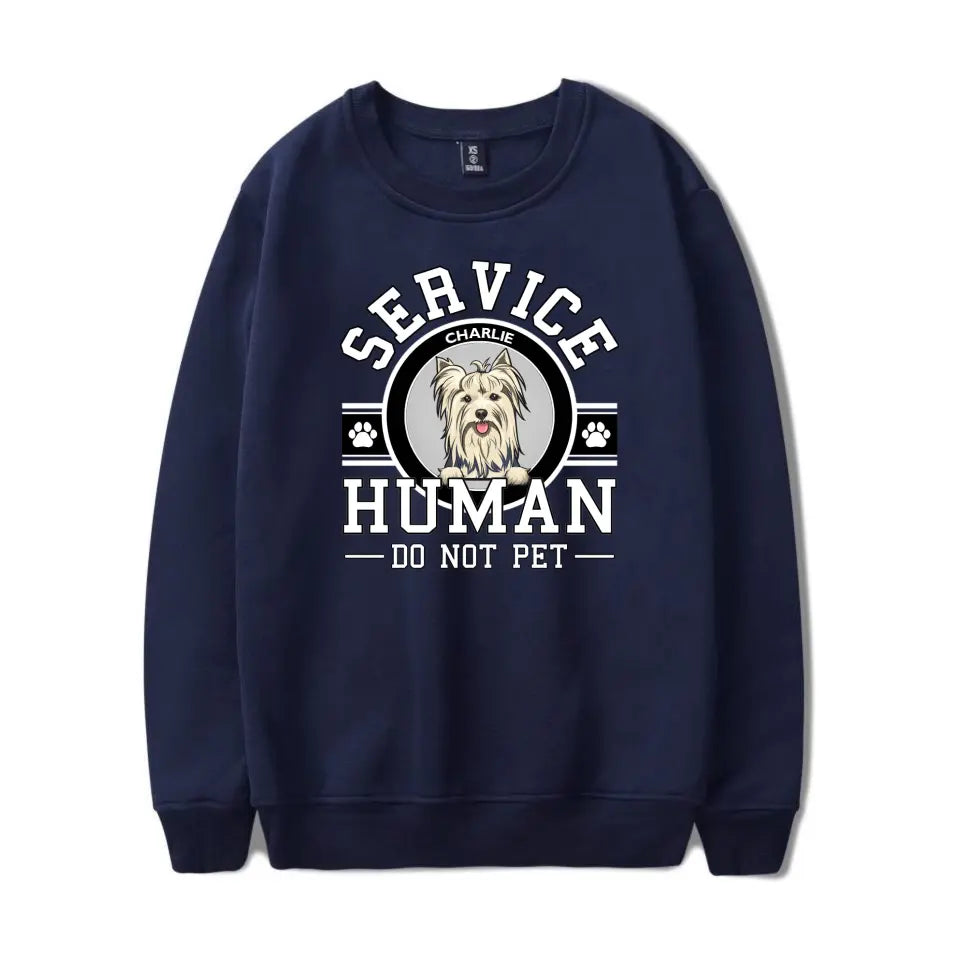 Dog Service Human Logo - Personalized Custom Unisex T-Shirt, Sweatshirt, Hoodie PL10.1