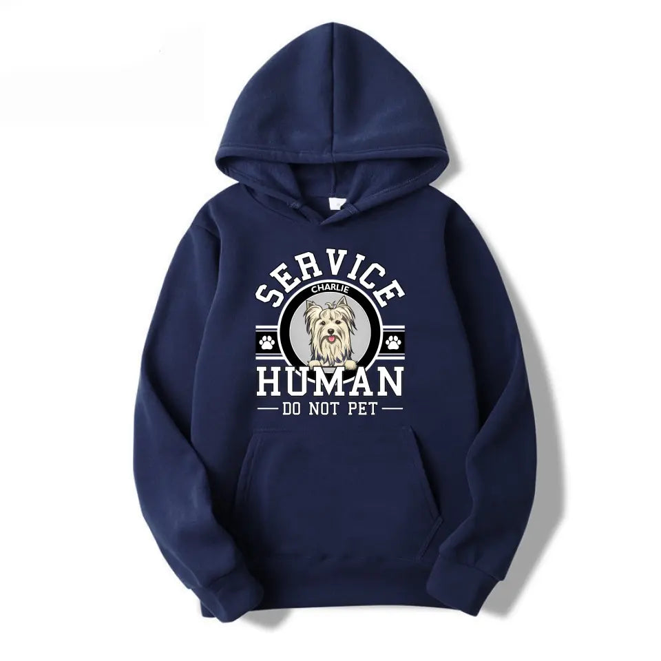 Dog Service Human Logo - Personalized Custom Unisex T-Shirt, Sweatshirt, Hoodie PL10.1