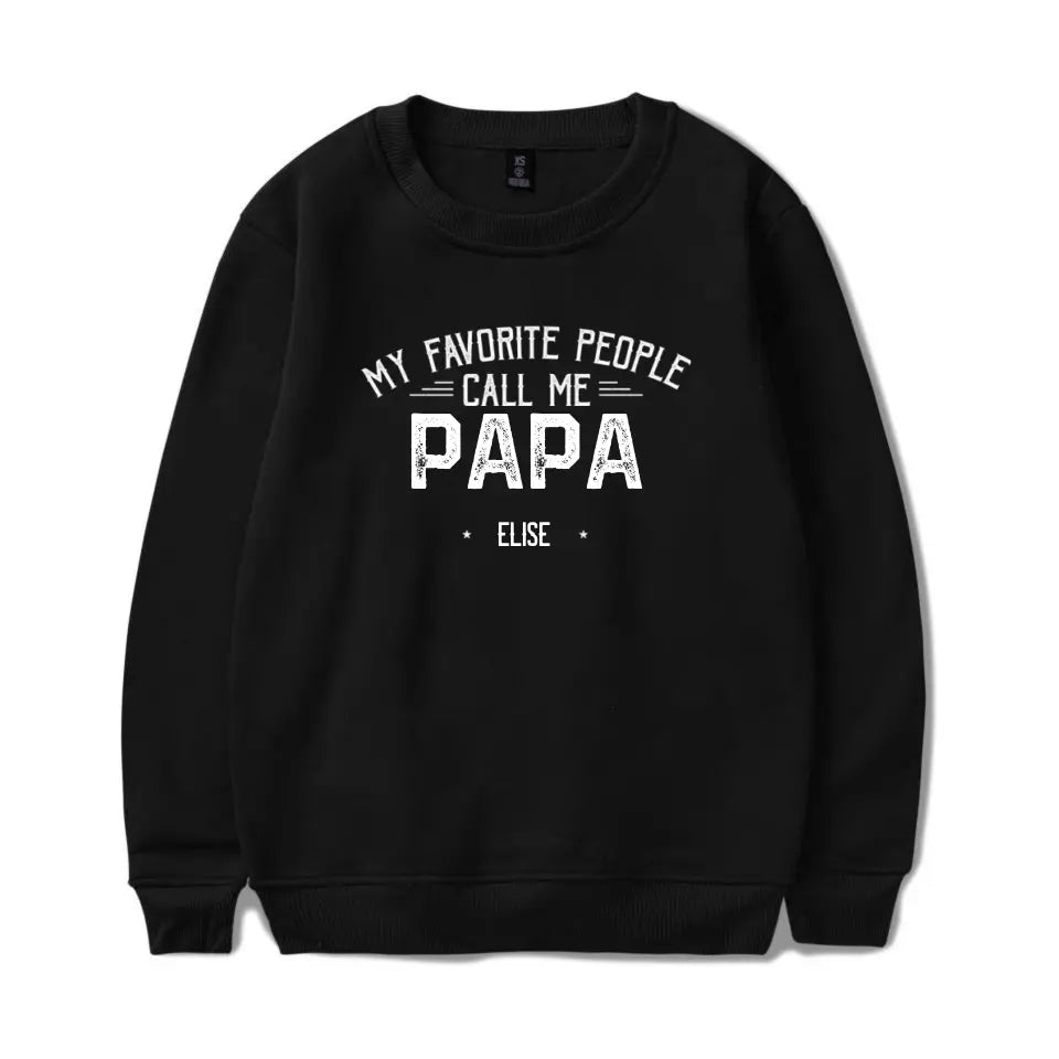 My Beloved People Call Me Papa - Family Personalized Custom Unisex T-shirt, Hoodie, Sweatshirt - Father's Day, Birthday Gift For Grandpa T-F245