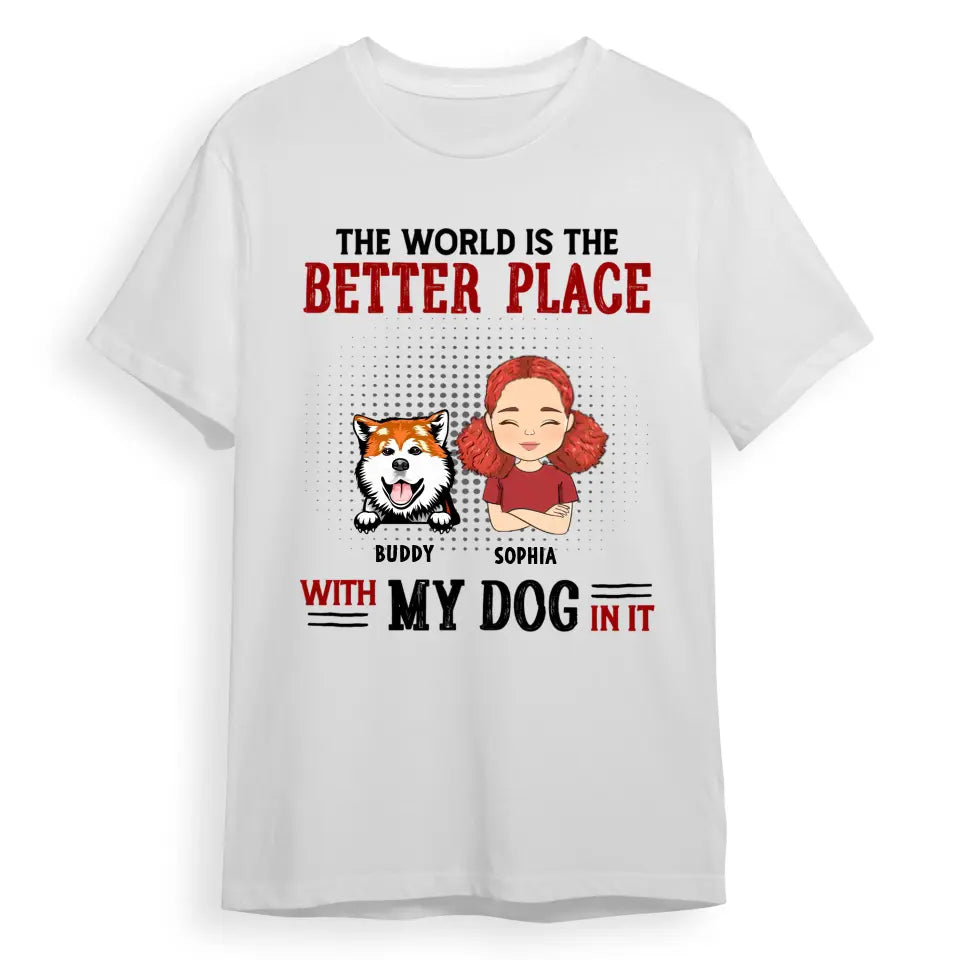 With My Dog - Personalized Custom Unisex T-Shirt T-F165