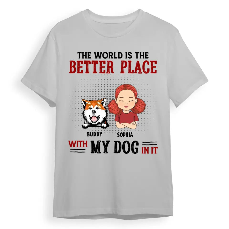 With My Dog - Personalized Custom Unisex T-Shirt T-F165