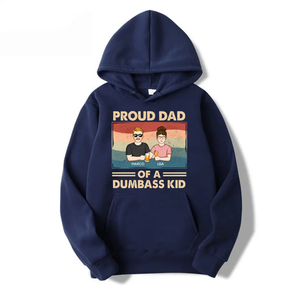 Proud Father Of A Few Kids - Family Personalized Custom Unisex T-shirt, Hoodie, Sweatshirt - Gift For Dad T-F234