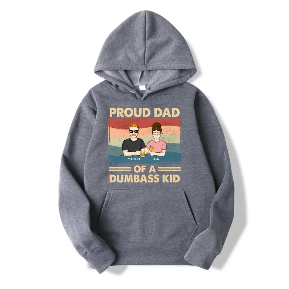 Proud Father Of A Few Kids - Family Personalized Custom Unisex T-shirt, Hoodie, Sweatshirt - Gift For Dad T-F234