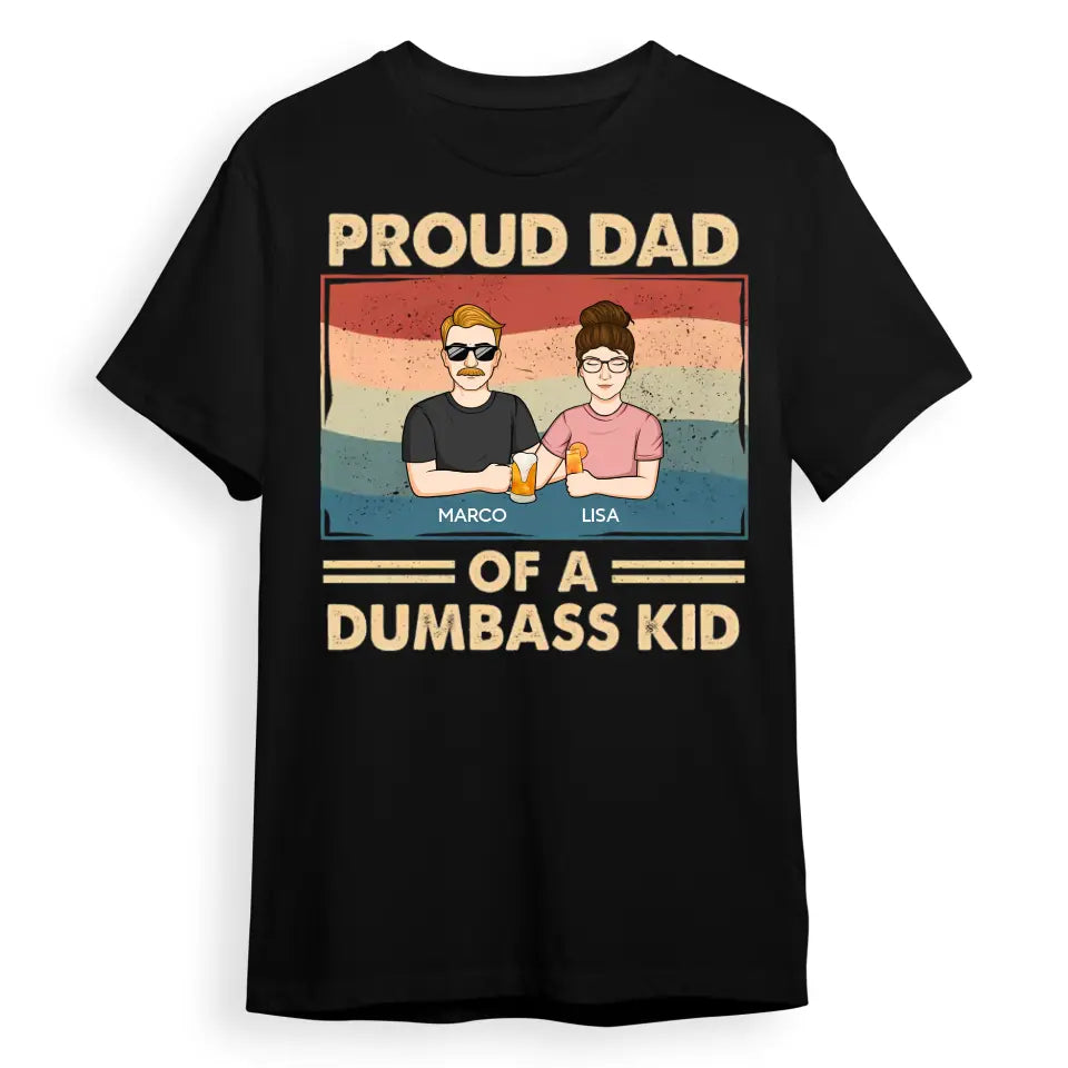 Proud Father Of A Few Kids - Family Personalized Custom Unisex T-shirt, Hoodie, Sweatshirt - Gift For Dad T-F234