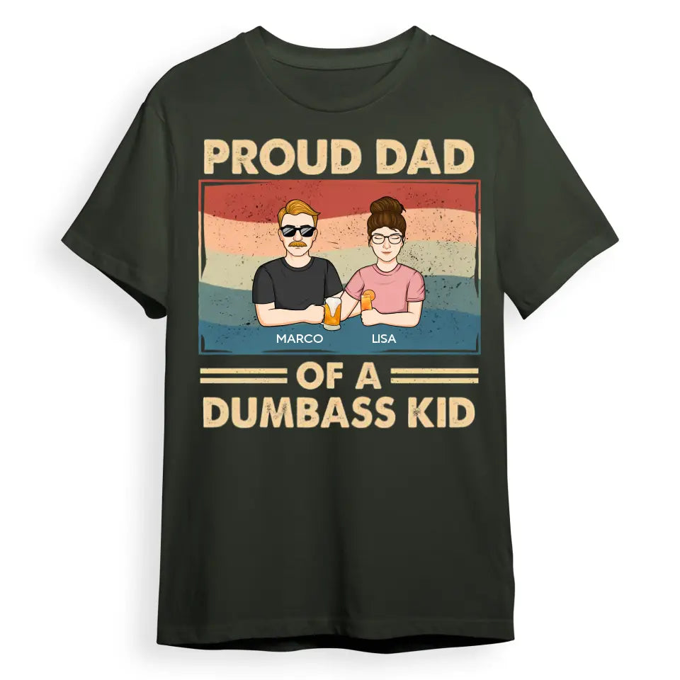 Proud Father Of A Few Kids - Family Personalized Custom Unisex T-shirt, Hoodie, Sweatshirt - Gift For Dad T-F234