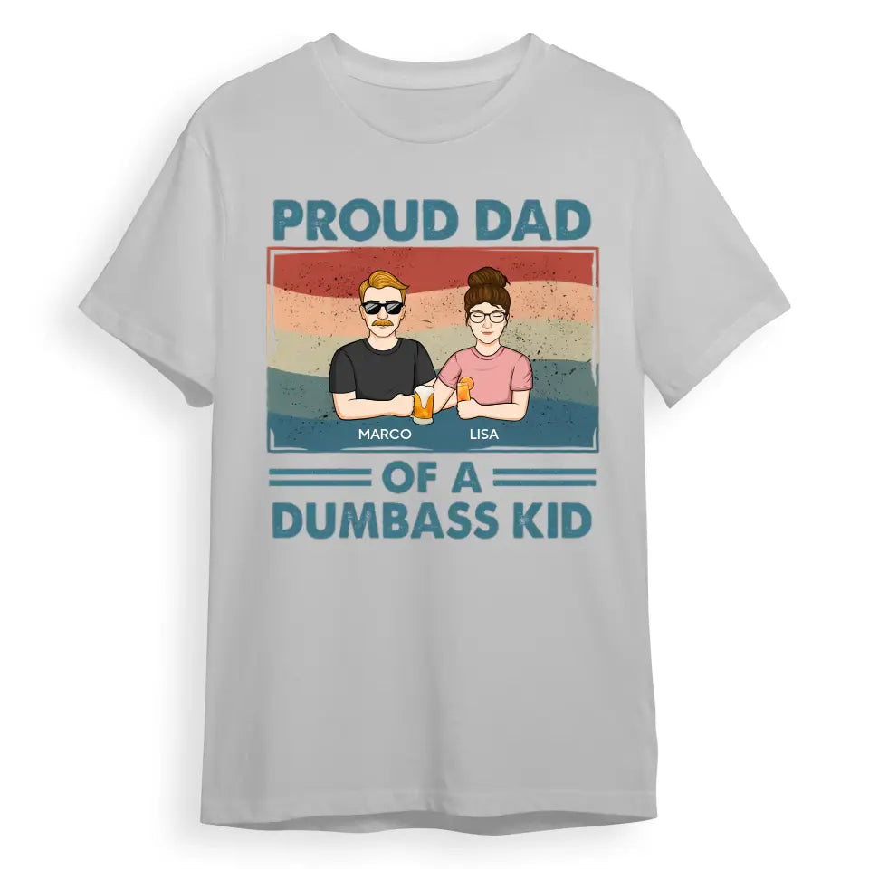 Proud Father Of A Few Kids - Family Personalized Custom Unisex T-shirt, Hoodie, Sweatshirt - Gift For Dad T-F234