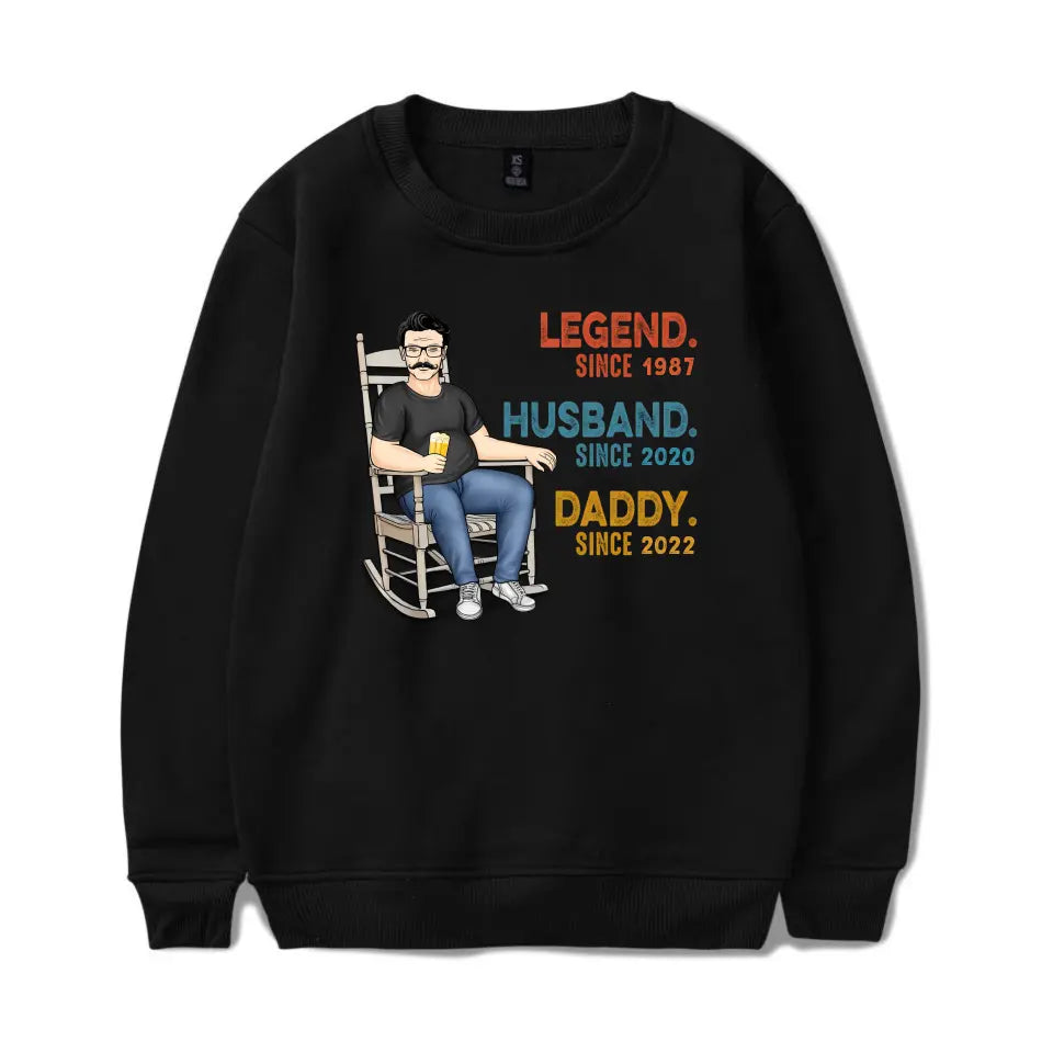 Legend Husband Daddy Grandpa - Father Gift - Personalized Custom T Shirt T-F231