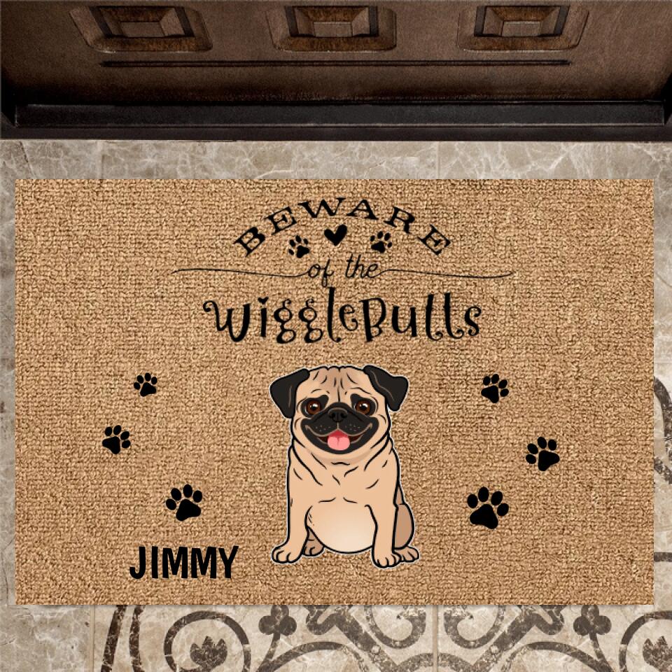 Joyousandfolksy Hope You Like Pugs Personalized Doormat