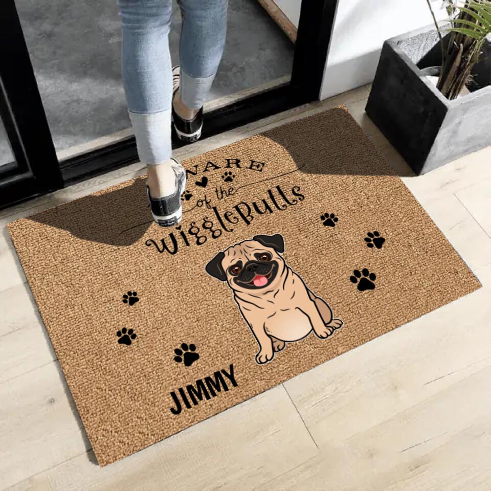 Joyousandfolksy Hope You Like Pugs Personalized Doormat