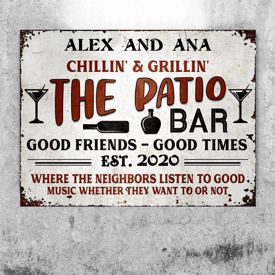 Personalized Grilling Patio Backyard Custom Classic Metal Signs f18