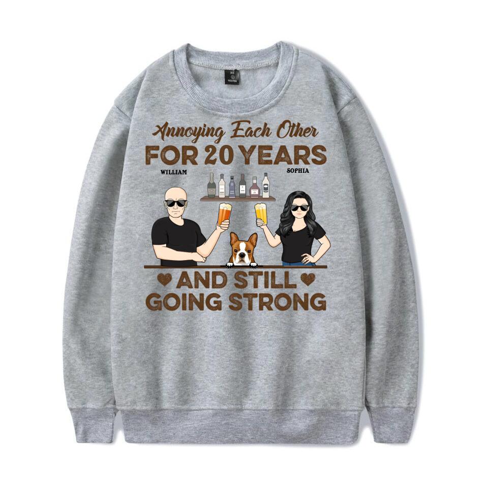 Annoying Each Other Couple Husband Wife - Gift For Dog Lovers - Personalized Custom T-shirt, Hoodie, Sweatshirt T-F13