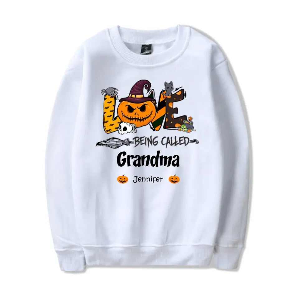 Love Being Called Grandma Halloween - Personalized Unisex T-Shirt, Sweatshirt, Hoodie T-F115