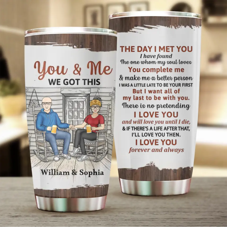 Family Couple The Day I Met You - Couple Gift - Personalized Custom Tumbler 20oz TU-F4