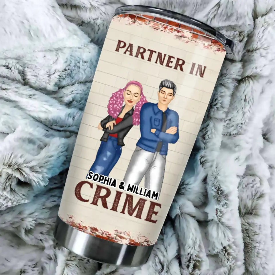 Bestie If We Get Caught Partners In Crime - Personalized Custom Tumbler 20oz TU-F3